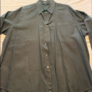 DKNY Donna Karan Long Sleeve Button Down Polo